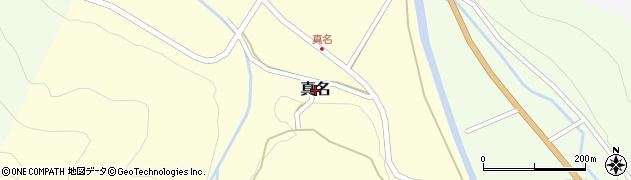 鳥取県岩美町（岩美郡）真名周辺の地図