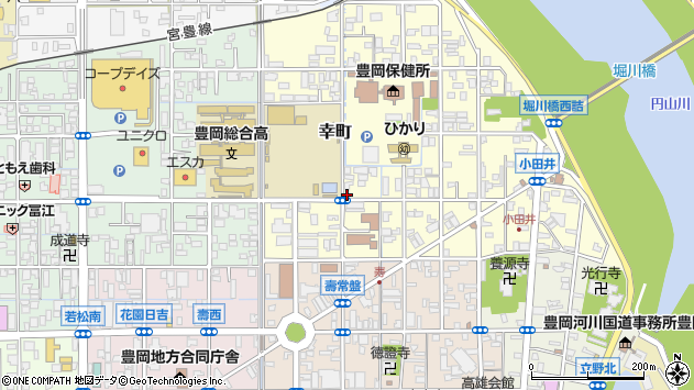 〒668-0025 兵庫県豊岡市幸町の地図