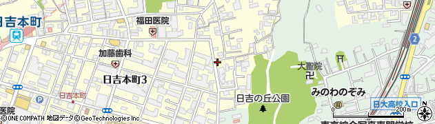 日吉本町三丁目公園周辺の地図