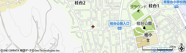 神奈川県横浜市青葉区桂台2丁目16-38周辺の地図