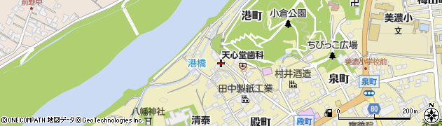 岐阜県美濃市1534-1周辺の地図