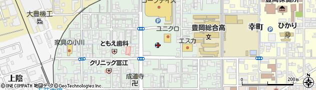 ユニクロ豊岡店駐車場周辺の地図