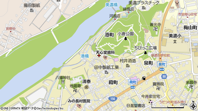 〒501-3741 岐阜県美濃市港町の地図