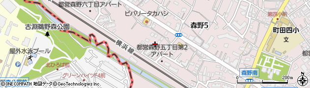 町田森野住宅公園周辺の地図