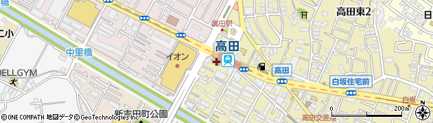 ローソンＬＴＦ港北高田駅前店周辺の地図