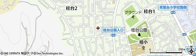 神奈川県横浜市青葉区桂台2丁目15-4周辺の地図