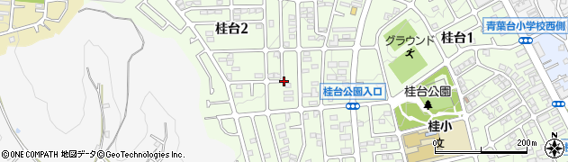 神奈川県横浜市青葉区桂台2丁目16周辺の地図
