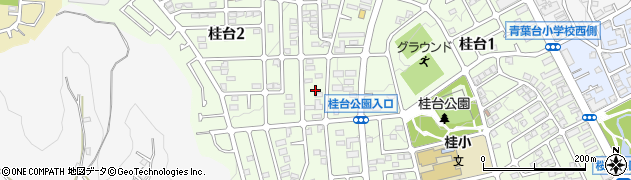 神奈川県横浜市青葉区桂台2丁目15周辺の地図