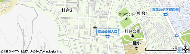 神奈川県横浜市青葉区桂台2丁目15-23周辺の地図
