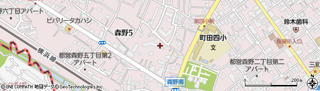 東京都町田市森野周辺の地図