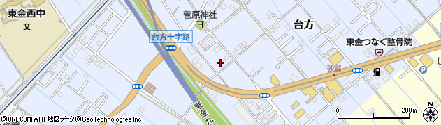 千葉県東金市台方941周辺の地図