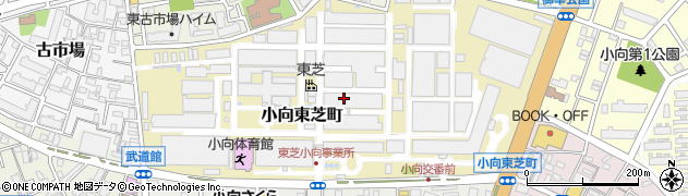 神奈川県川崎市幸区小向東芝町周辺の地図