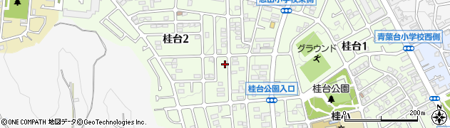 神奈川県横浜市青葉区桂台2丁目16-17周辺の地図