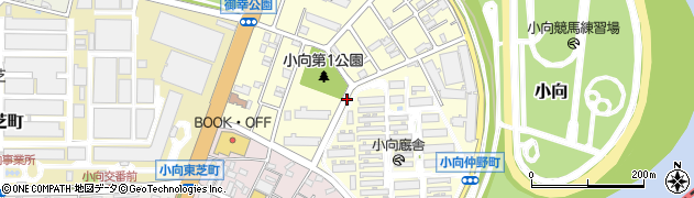神奈川県川崎市幸区小向仲野町周辺の地図