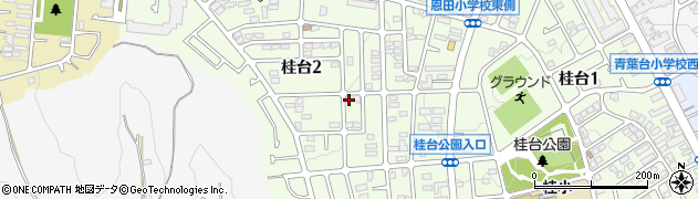 神奈川県横浜市青葉区桂台2丁目16-5周辺の地図