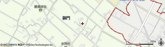 千葉県東金市御門周辺の地図
