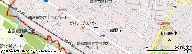ツクイ町田森野周辺の地図