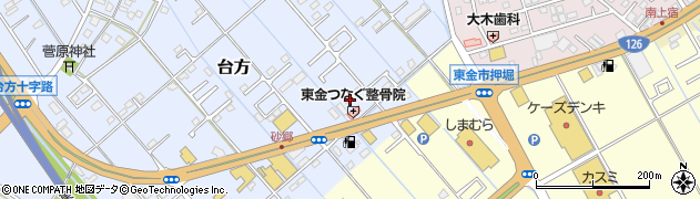 千葉県東金市台方773周辺の地図