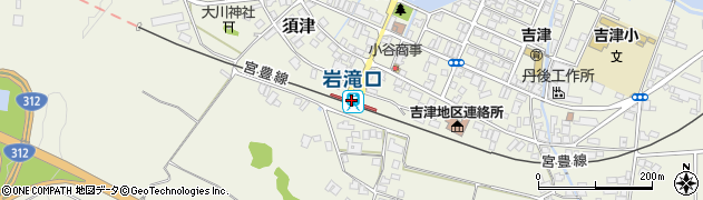 岩滝口駅周辺の地図
