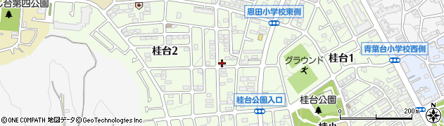 神奈川県横浜市青葉区桂台2丁目25-20周辺の地図