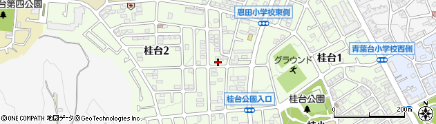 神奈川県横浜市青葉区桂台2丁目25-19周辺の地図