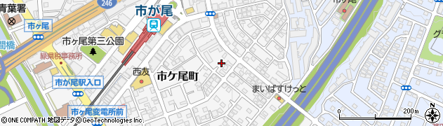 神奈川県横浜市青葉区市ケ尾町1065周辺の地図