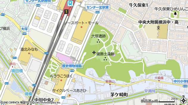 〒224-0028 神奈川県横浜市都筑区大棚西の地図