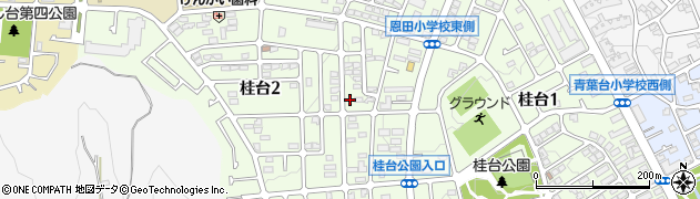 神奈川県横浜市青葉区桂台2丁目25-21周辺の地図