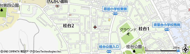 神奈川県横浜市青葉区桂台2丁目25-15周辺の地図