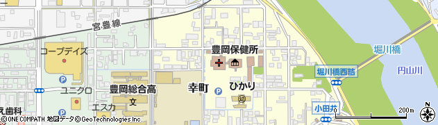 豊岡総合庁舎周辺の地図