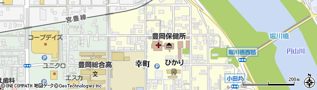 兵庫県豊岡総合庁舎　但馬県民局・総務企画室・財務課周辺の地図