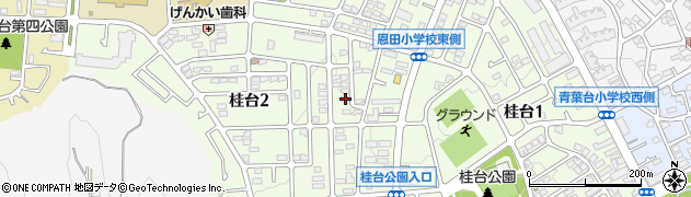 神奈川県横浜市青葉区桂台2丁目25-14周辺の地図