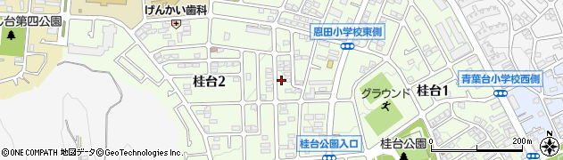 神奈川県横浜市青葉区桂台2丁目25-23周辺の地図