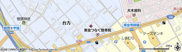 千葉県東金市台方776周辺の地図