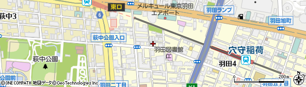 東京都大田区羽田1丁目周辺の地図