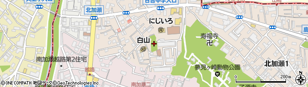 北加瀬熊野台公園周辺の地図