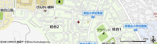 神奈川県横浜市青葉区桂台2丁目25周辺の地図