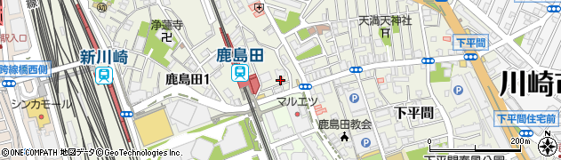鹿島田歯科医院周辺の地図
