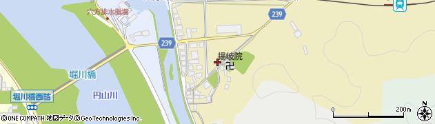 兵庫県豊岡市日撫周辺の地図
