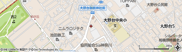 大野台第一自治会館周辺の地図