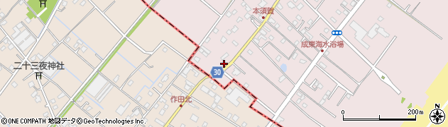 千葉県山武市本須賀3625周辺の地図