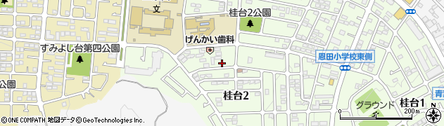 神奈川県横浜市青葉区桂台2丁目21-33周辺の地図