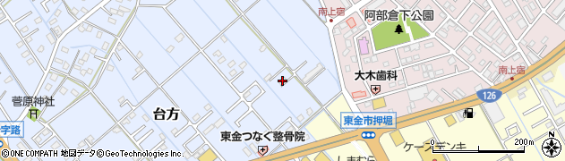 千葉県東金市台方741周辺の地図