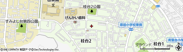 神奈川県横浜市青葉区桂台2丁目22-7周辺の地図