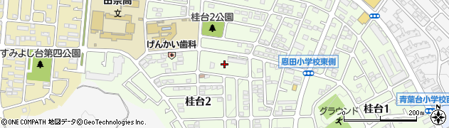 神奈川県横浜市青葉区桂台2丁目22周辺の地図