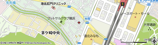 長澤邸:中川駐車場周辺の地図