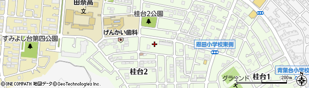 神奈川県横浜市青葉区桂台2丁目22-32周辺の地図