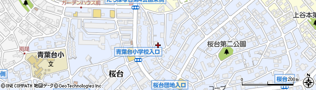 神奈川県横浜市青葉区桜台周辺の地図
