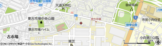 神奈川県川崎市幸区東古市場100周辺の地図