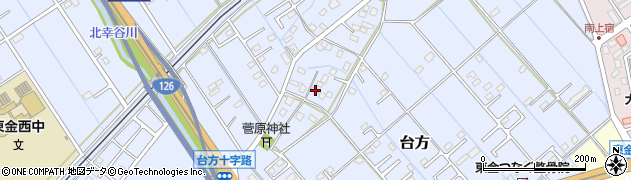 千葉県東金市台方575周辺の地図